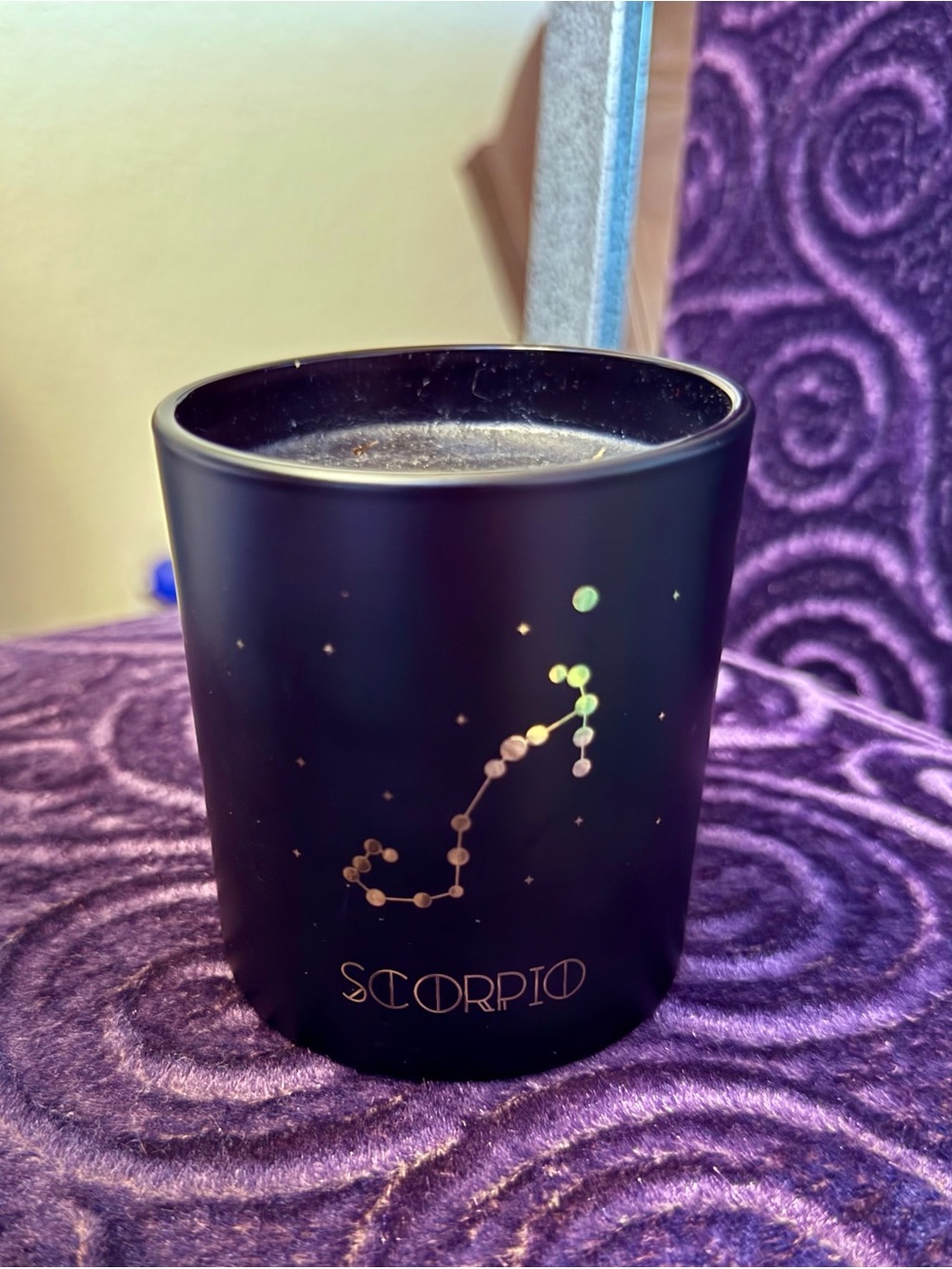 BRAND NEW Scorpio Star Constellation Candle Holder - Black/Gold Accents!! 🖤✨🦂♏️